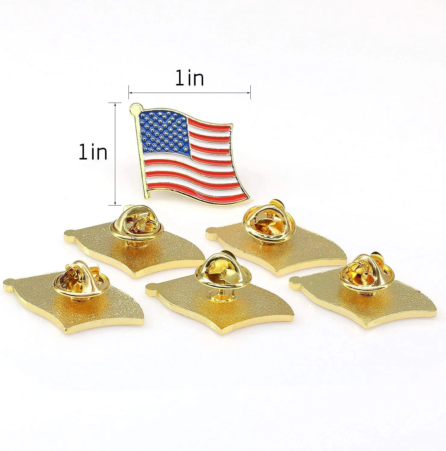 TONOS Exquisite American Flag Pin - Stars and Stripes Lapel Pin
