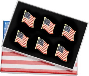 TONOS Exquisite American Flag Pin - Stars and Stripes Lapel Pin