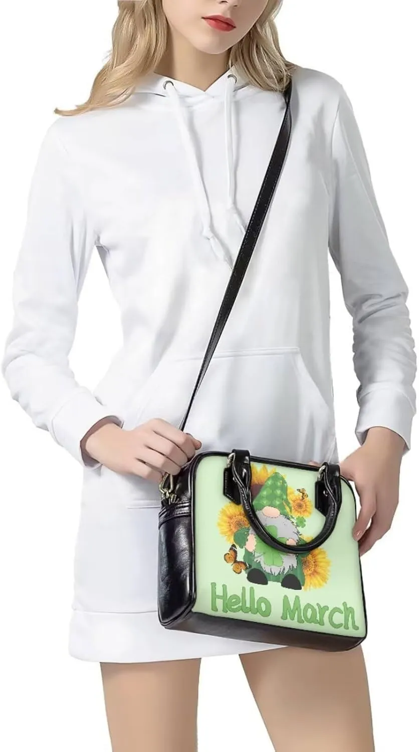 Tote Purse and Wallet Set for Women St. Patrick's Day Leather Shoulder Satchel Handbags