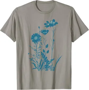 Vintage Floral Cottagecore Boho Tops for Women T-Shirt