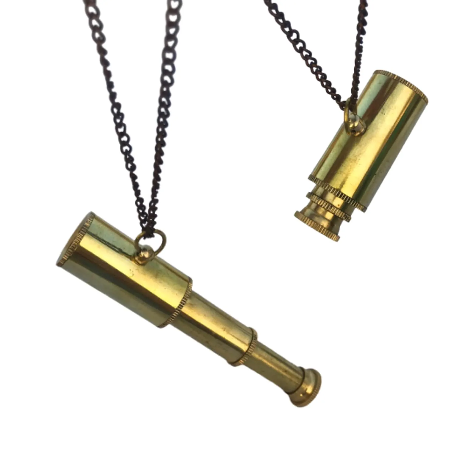 Vintage Nautical Brass Necklace Telescope Designed Antique GIft Nautical Accessories By ArtisanGallery