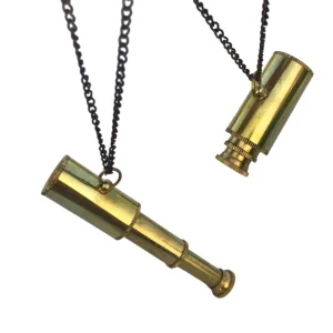 Vintage Nautical Brass Necklace Telescope Designed Antique GIft Nautical Accessories By ArtisanGallery