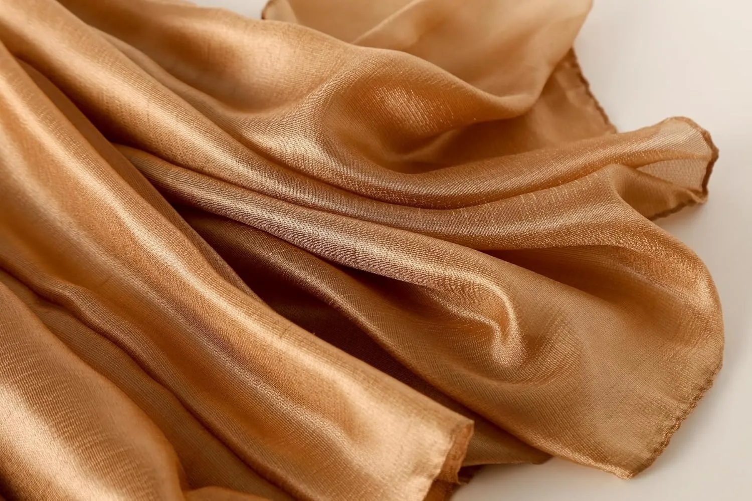 Wander Agio Womens Chiffon Shawl Party Wraps Evening Dress Bridesmaid Long Linen Scarves for Wedding Pearl Gloss Finish