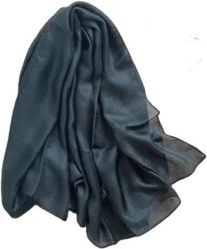 Wander Agio Womens Chiffon Shawl Party Wraps Evening Dress Bridesmaid Long Linen Scarves for Wedding Pearl Gloss Finish
