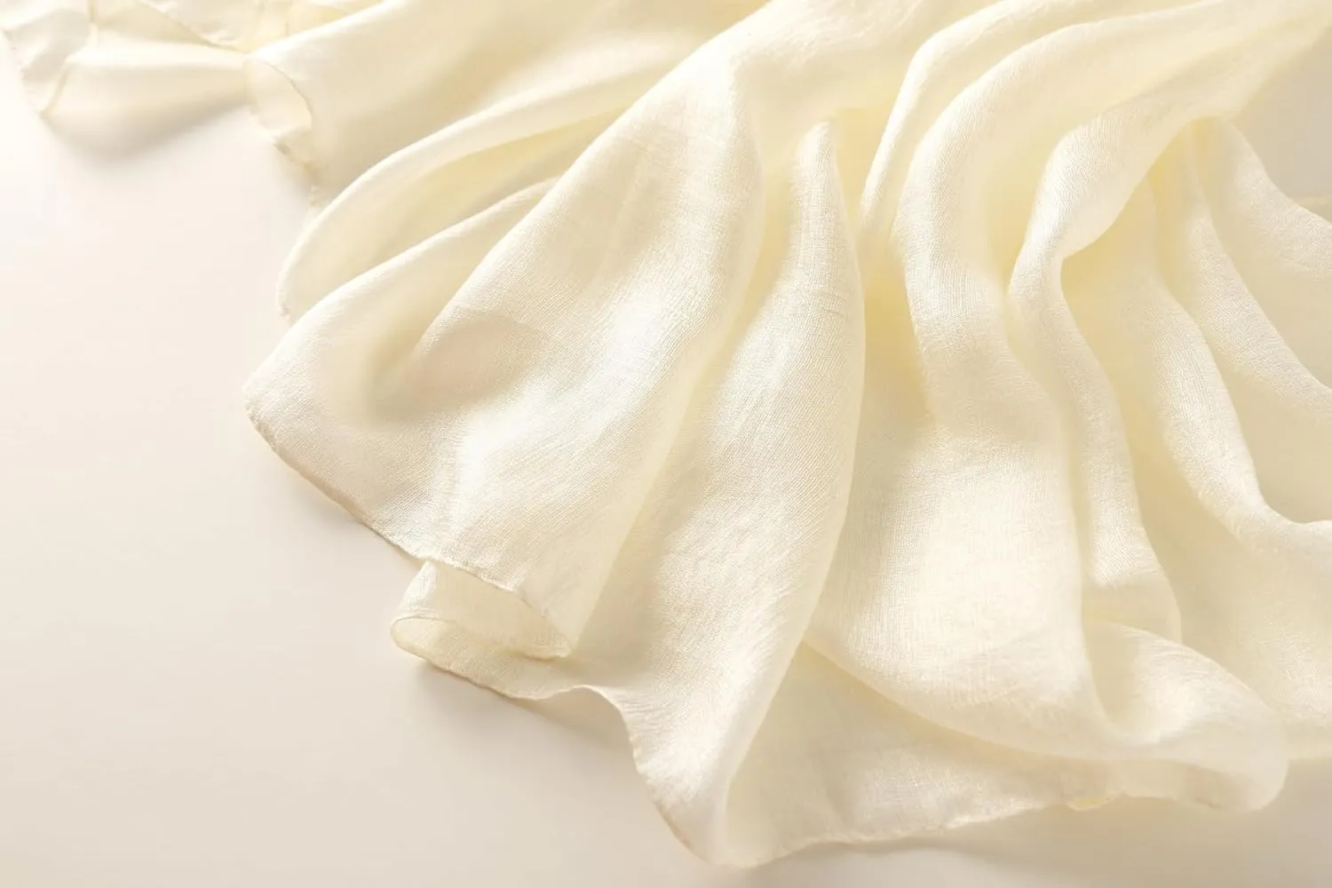 Wander Agio Womens Chiffon Shawl Party Wraps Evening Dress Bridesmaid Long Linen Scarves for Wedding Pearl Gloss Finish