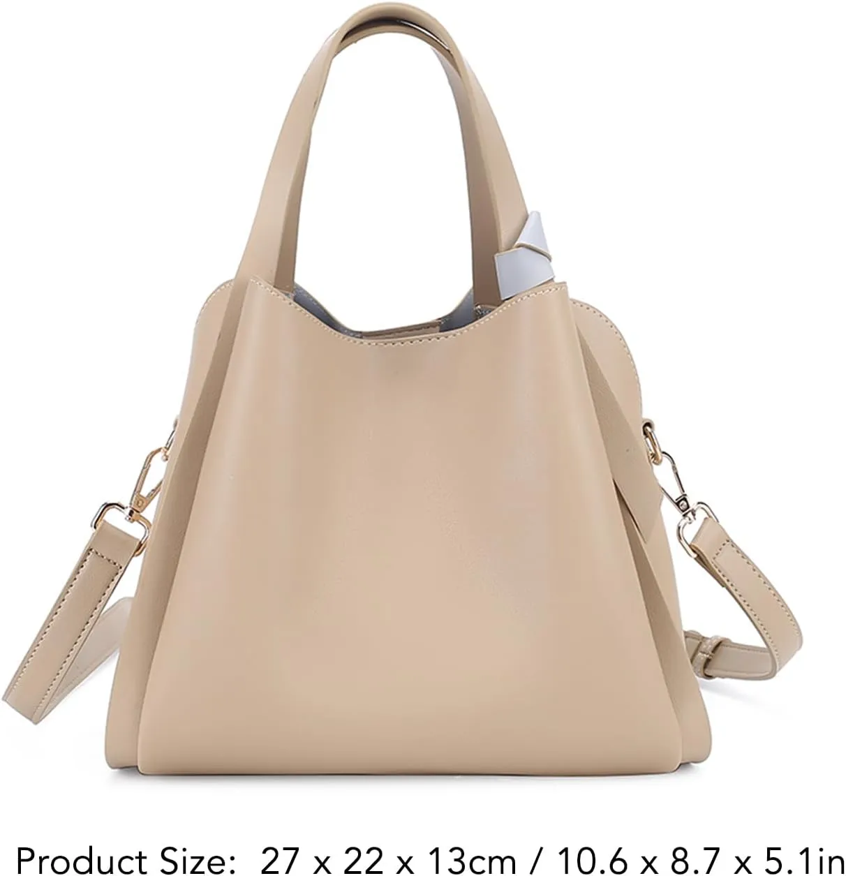 Women Shoulder Bag, PU leather Large Capacity Bucket Bag, Elegant and Soft for Daily to Party Hobo Bags Tote Handbags
