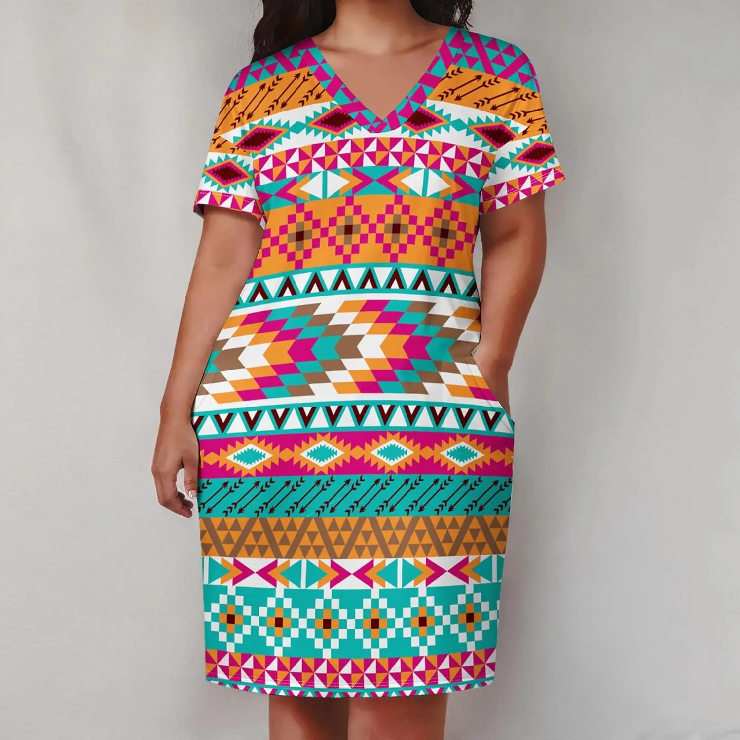 Womens African Dresses Sexy Casual T Shirt Dresses Oversized Baggy Summer Sundress