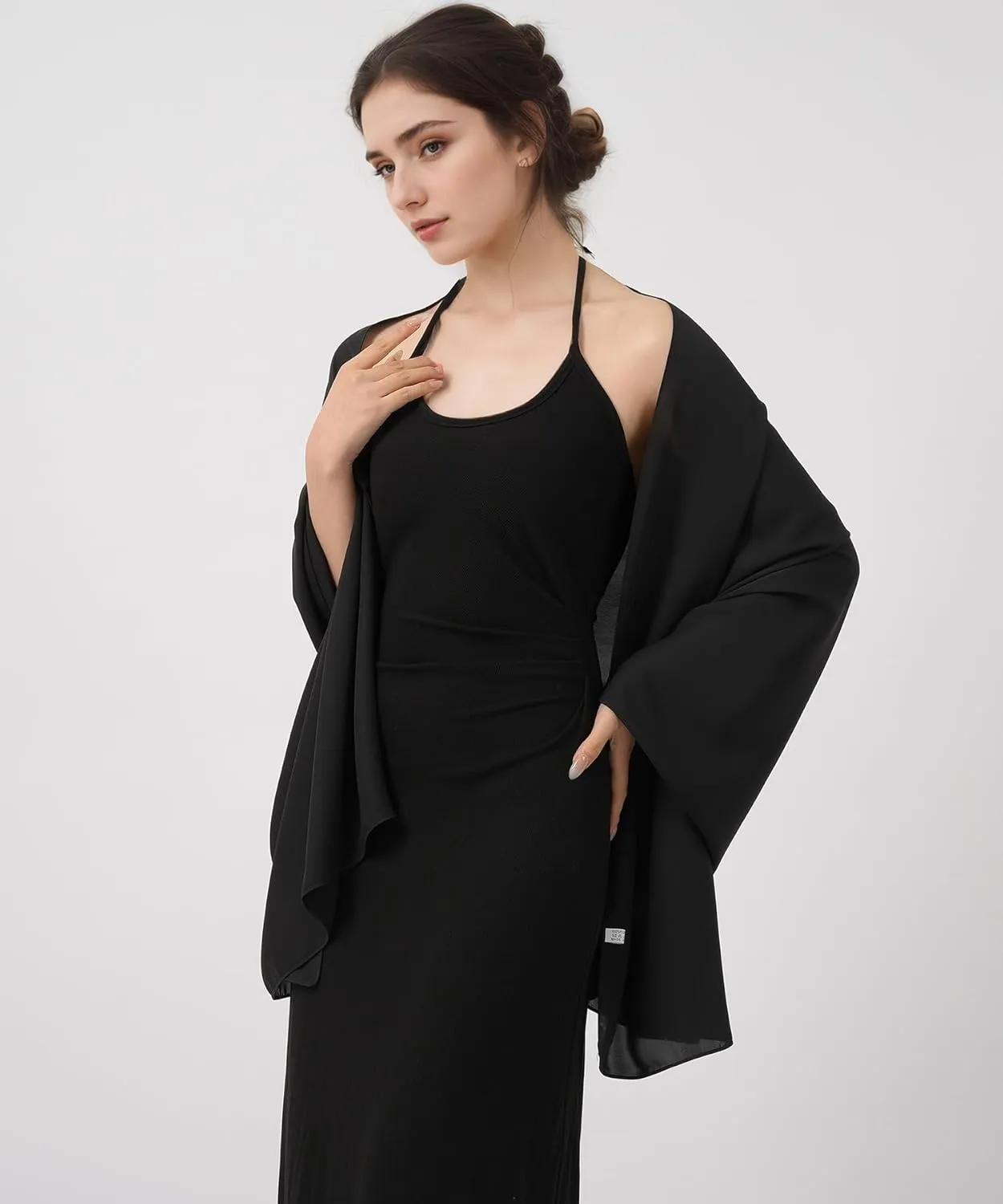 Women's Chiffon Scarf Shawls and Wraps for Evening Dresses Bridesmaid Wedding Bridal Scarves Soft Fashion Shawl