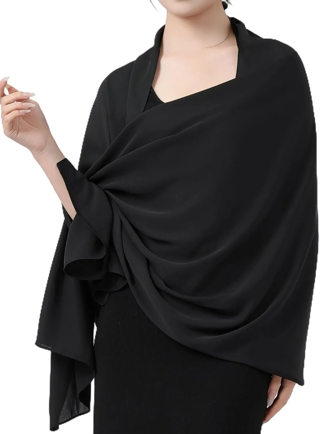 Women's Chiffon Scarf Shawls and Wraps for Evening Dresses Bridesmaid Wedding Bridal Scarves Soft Fashion Shawl
