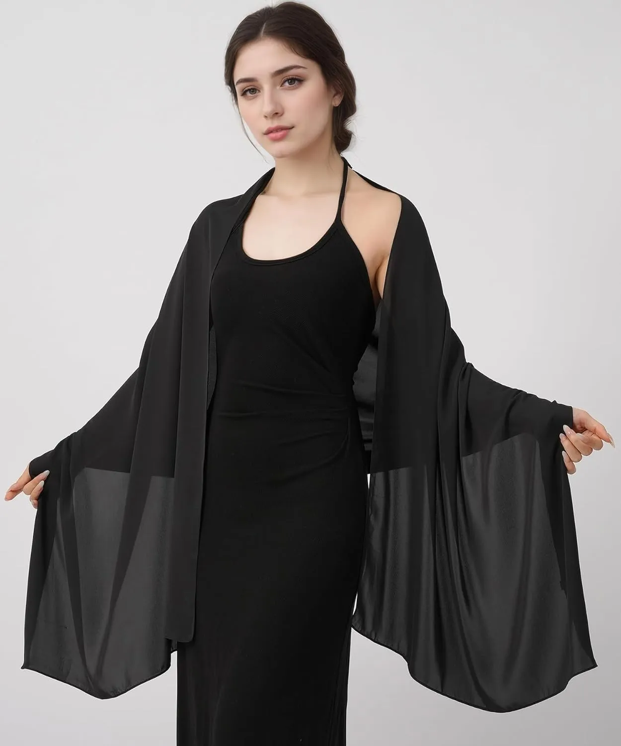 Women's Chiffon Scarf Shawls and Wraps for Evening Dresses Bridesmaid Wedding Bridal Scarves Soft Fashion Shawl