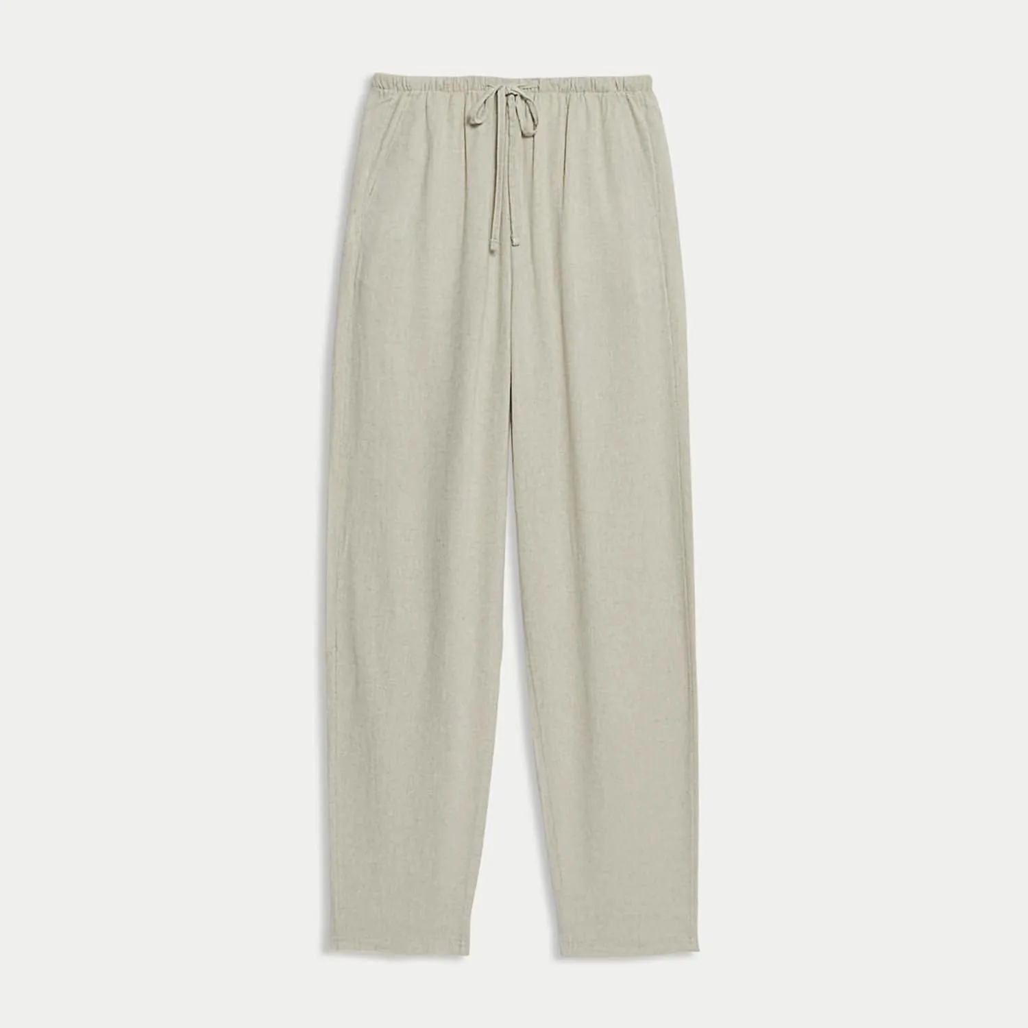 Women's High Waist Ankle Pants, Relaxed Tapered Cropped Trousers with Side Pockets, Fit for Casual Wear