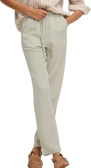 Women's High Waist Ankle Pants, Relaxed Tapered Cropped Trousers with Side Pockets, Fit for Casual Wear