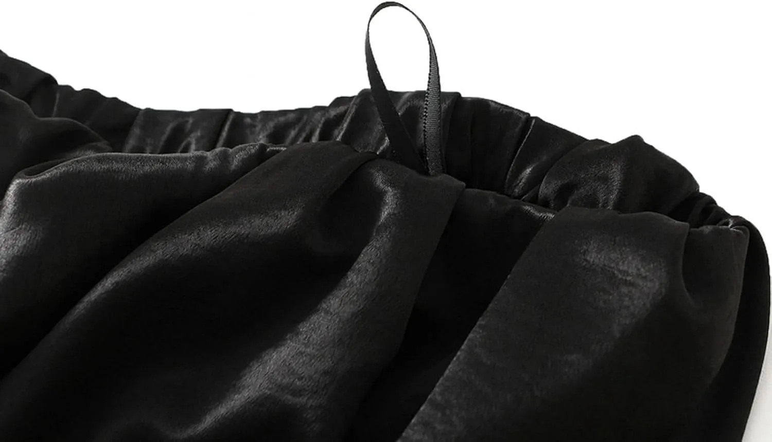 Women's High-Waisted Satin A-Line Pleated Skirt Midi Summer Skirt for Wedding Guest Office Party Casual Outfits
