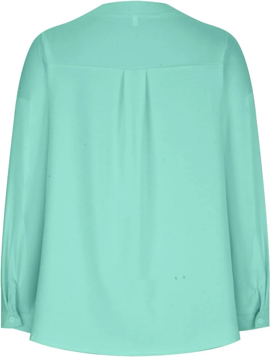 Womens Long Sleeve Button Down Cotton Linen Shirt Blouse Loose Fit Casual V-Neck Tops Breathable Lightweight Shirts
