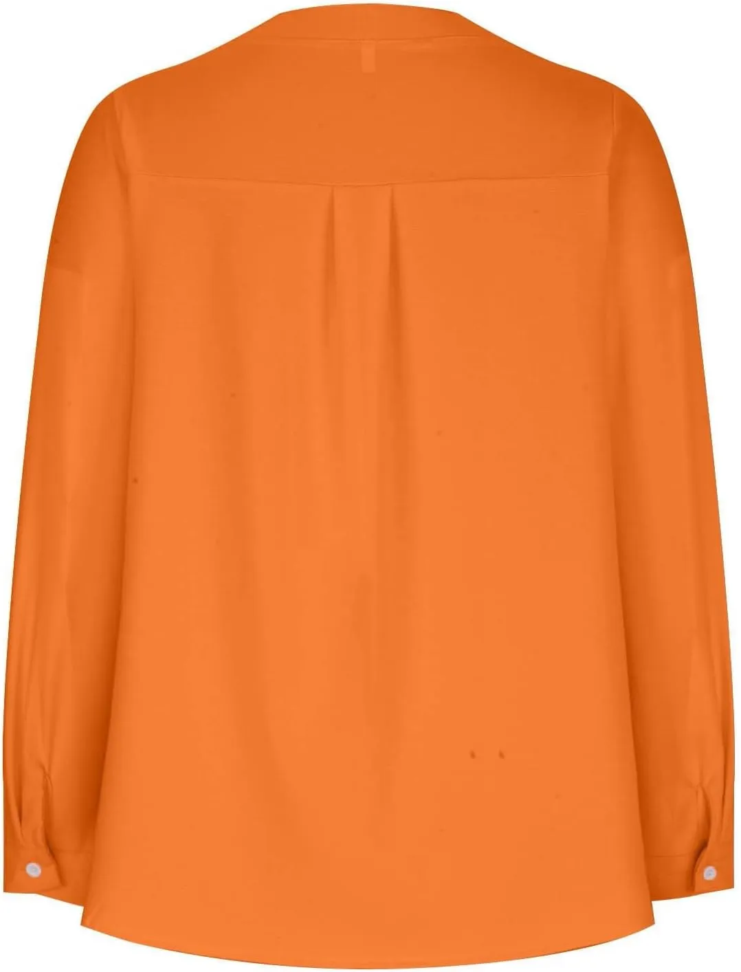 Womens Long Sleeve Button Down Cotton Linen Shirt Blouse Loose Fit Casual V-Neck Tops Breathable Lightweight Shirts