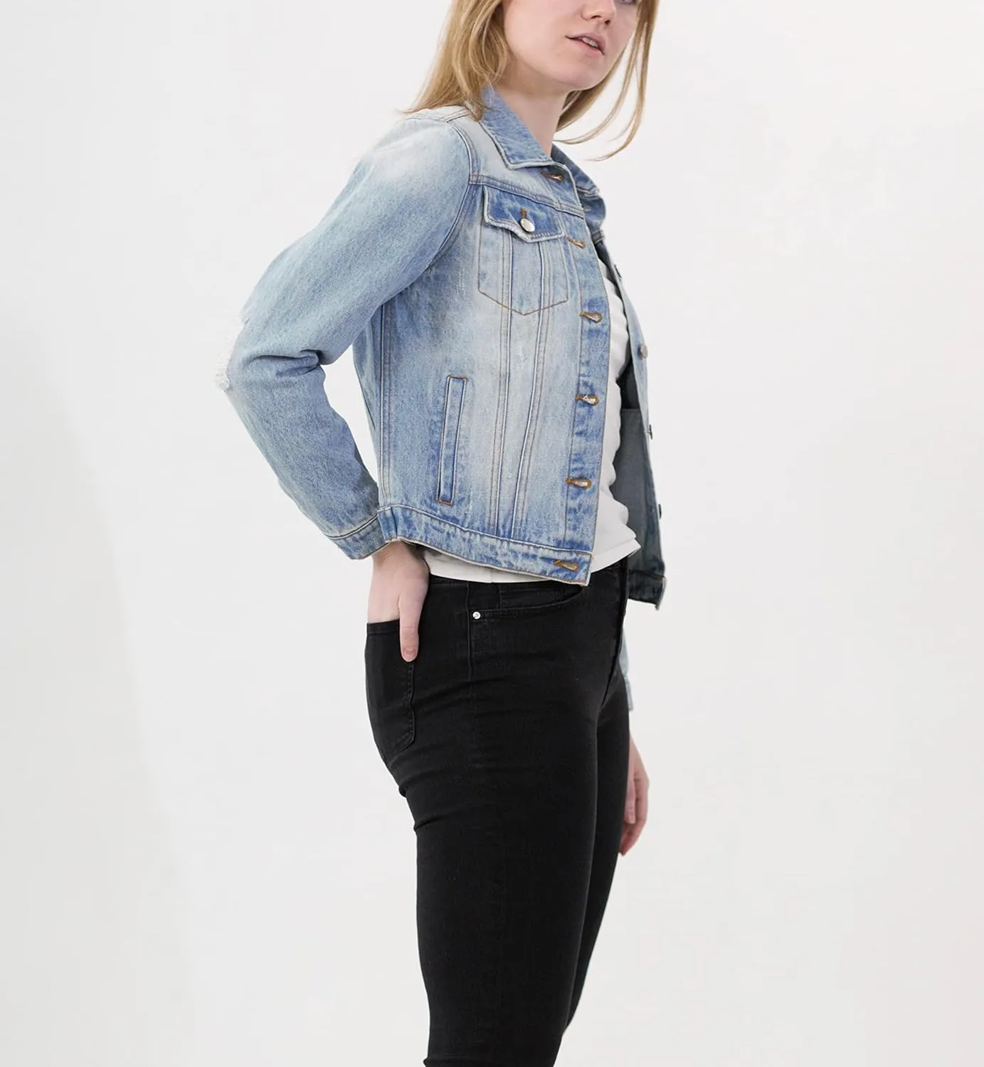 Women's Luxury Clothing Denim Jackets, Comfortable & Stylish Coat