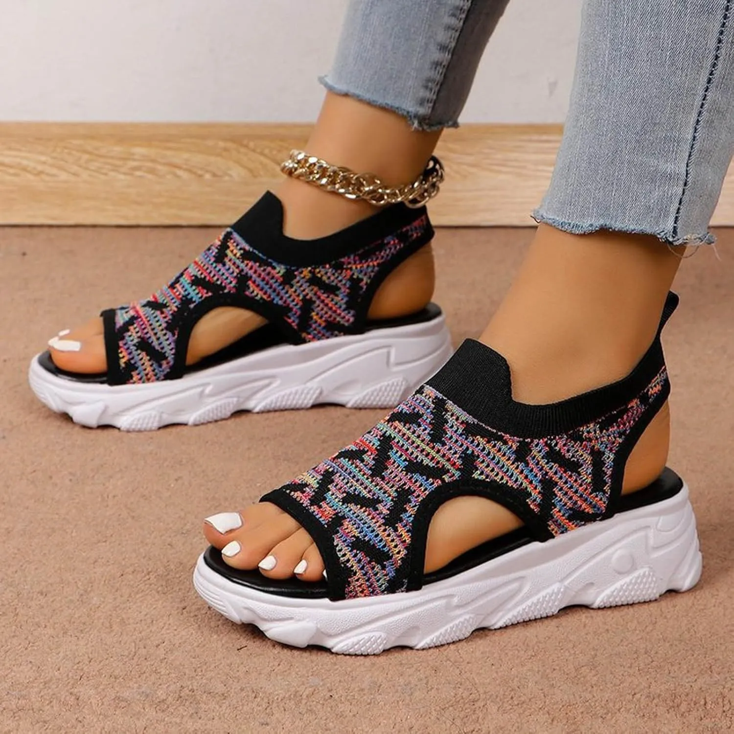 Womens Platform Sandals Comfortable Orthopedic Sandals Comfortable Summer Platform Casual Dress Women Sandal