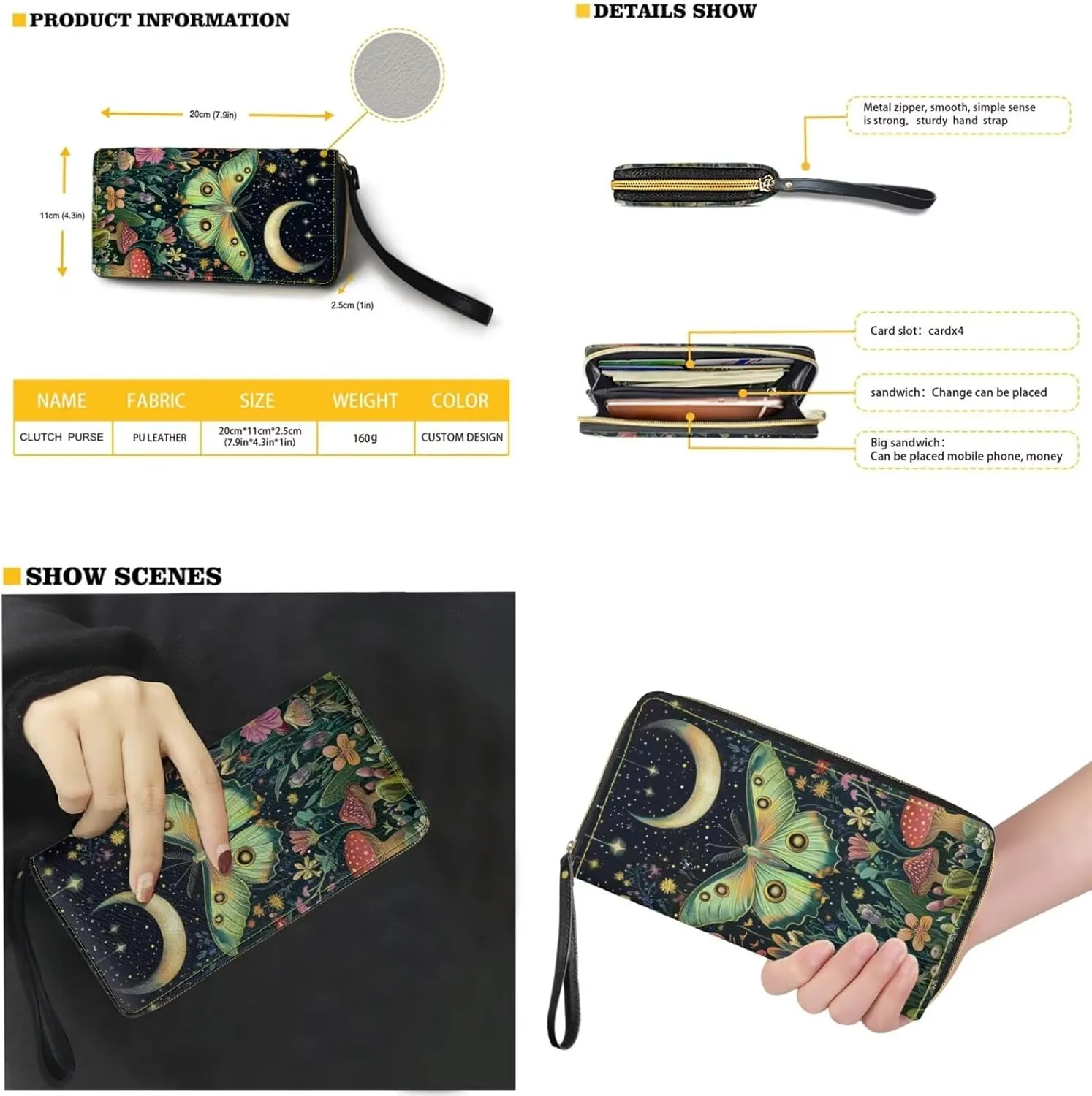 Womens Purses and Handbags Fashion Office Work Handbag Purse 2Pcs Set