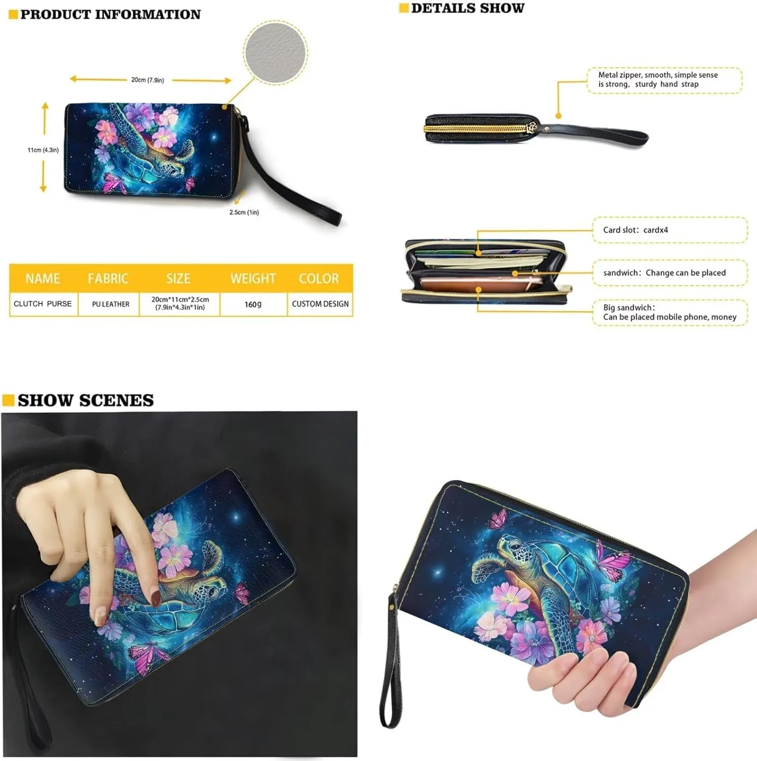 Womens Purses and Handbags Fashion Office Work Handbag Purse 2Pcs Set