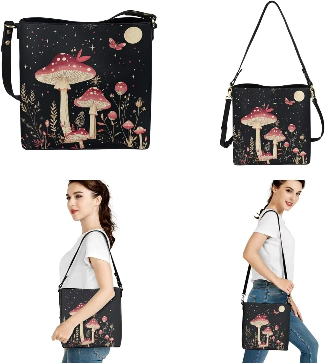 Womens Purses and Handbags Fashion Office Work Handbag Purse 2Pcs Set