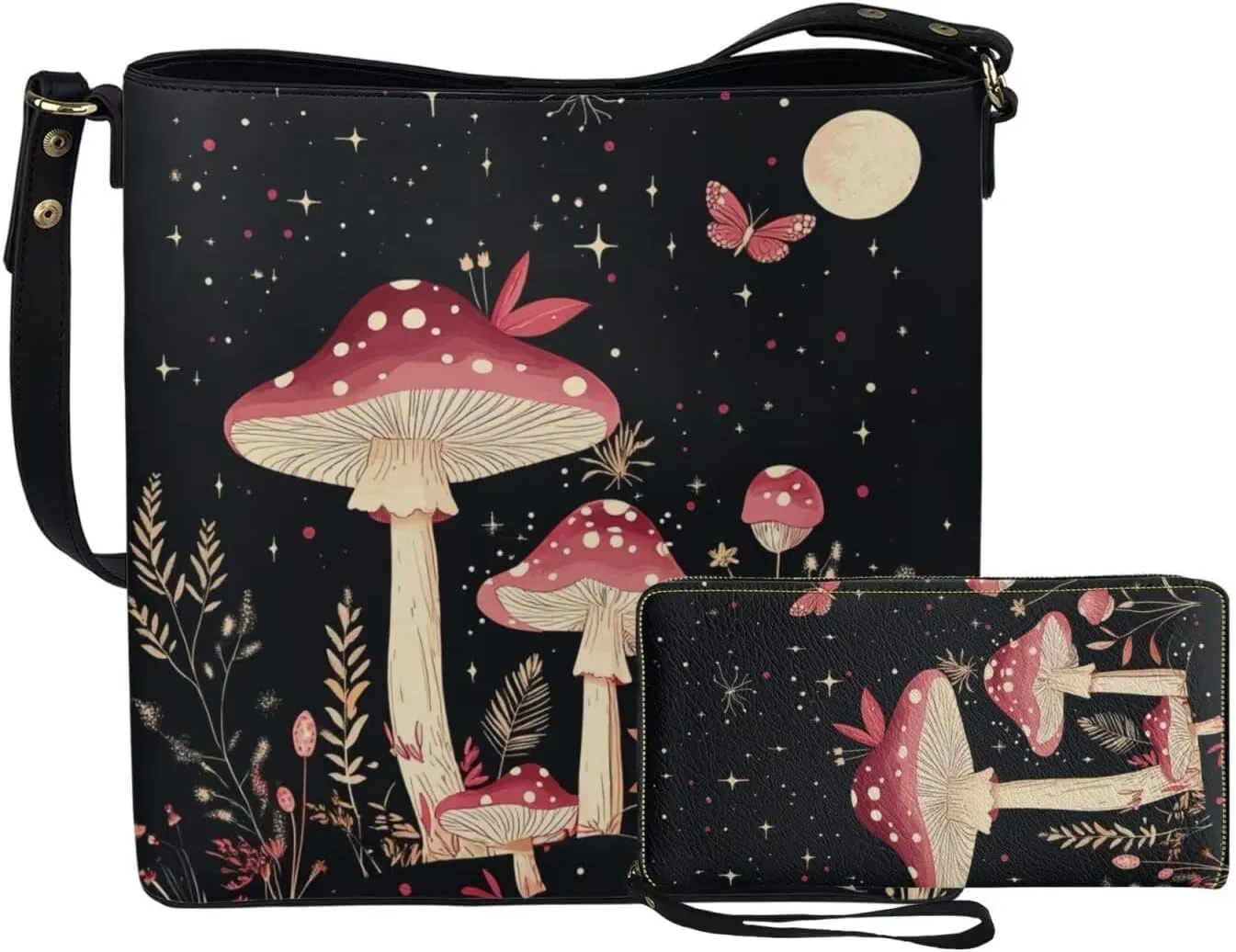 Womens Purses and Handbags Fashion Office Work Handbag Purse 2Pcs Set