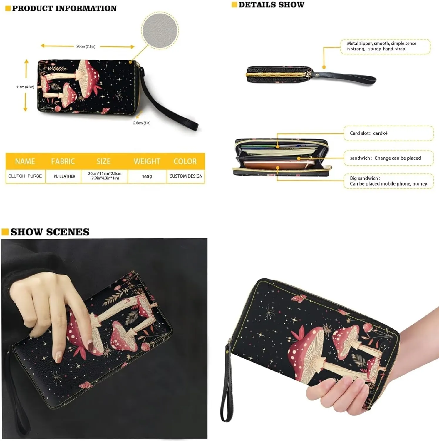 Womens Purses and Handbags Fashion Office Work Handbag Purse 2Pcs Set