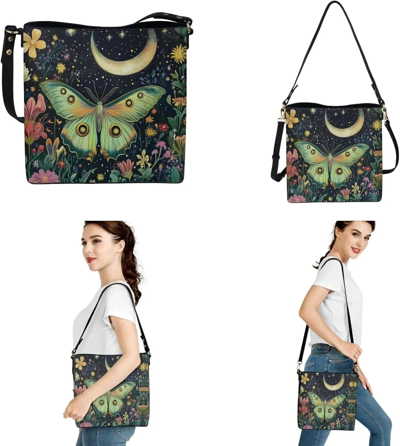 Womens Purses and Handbags Fashion Office Work Handbag Purse 2Pcs Set