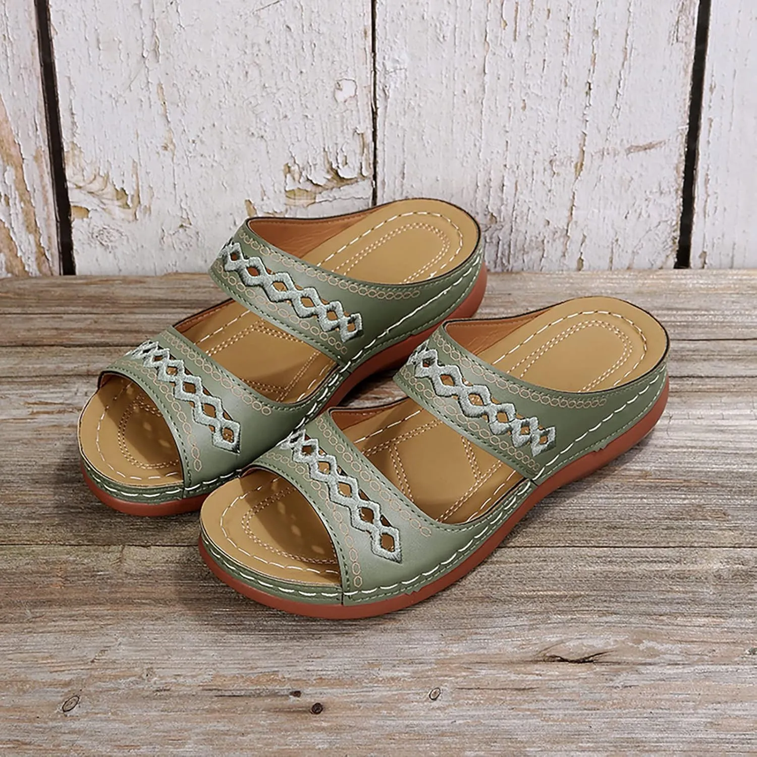 Women's Sandals Summer Outdoor Camping Walking Beach Sandals Orthopedic Sandals Women's Platform Wedge Sandals
