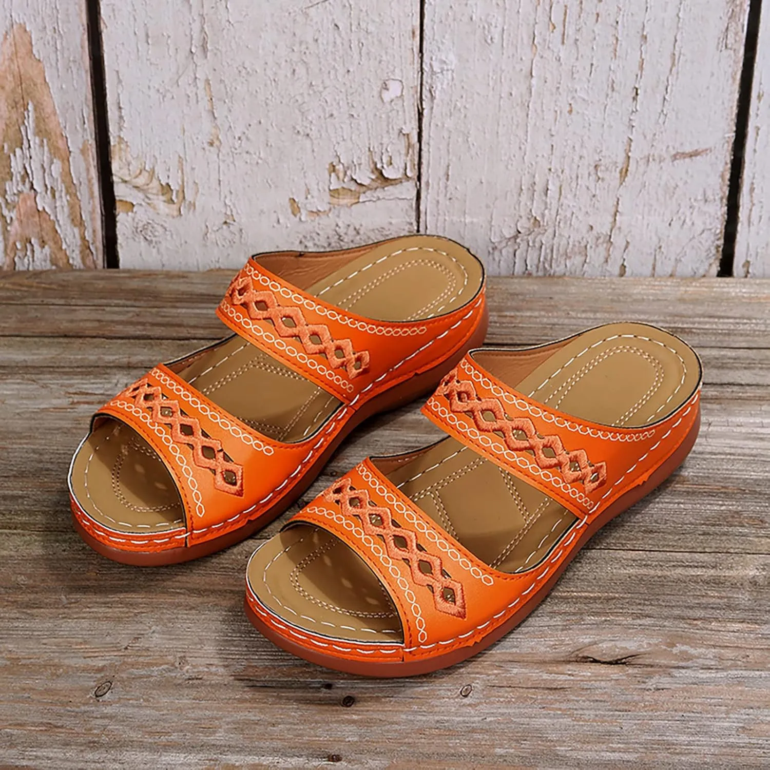 Women's Sandals Summer Outdoor Camping Walking Beach Sandals Orthopedic Sandals Women's Platform Wedge Sandals