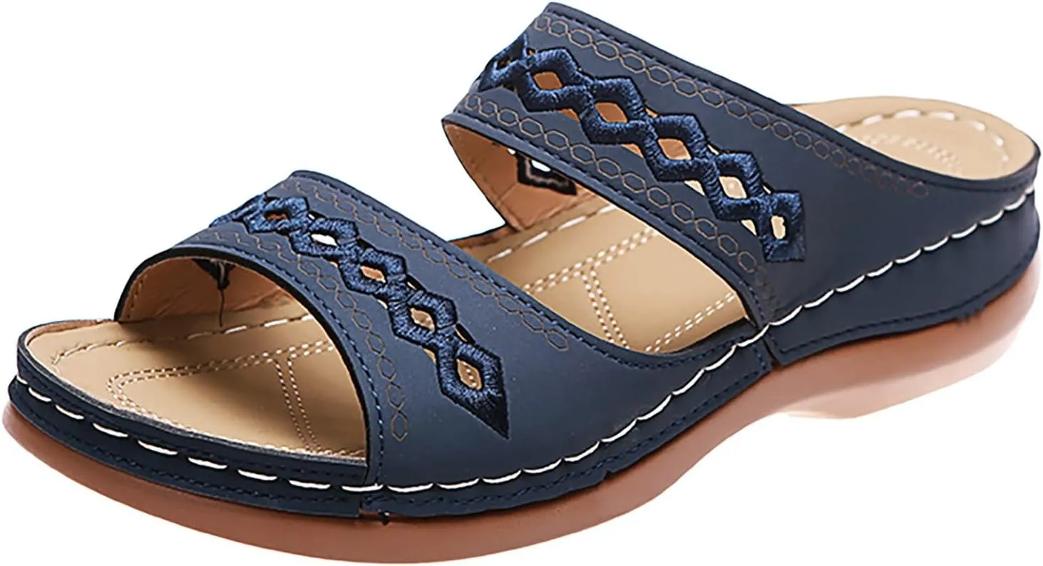 Women's Sandals Summer Outdoor Camping Walking Beach Sandals Orthopedic Sandals Women's Platform Wedge Sandals