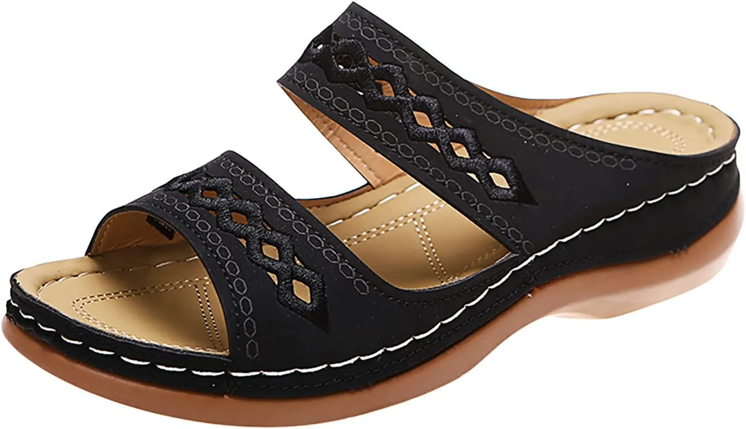 Women's Sandals Summer Outdoor Camping Walking Beach Sandals Orthopedic Sandals Women's Platform Wedge Sandals