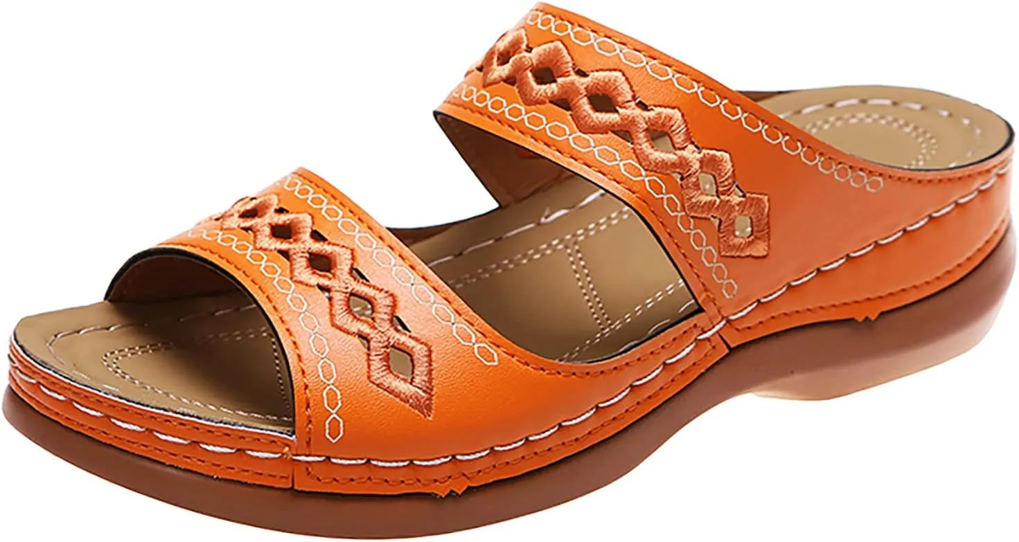 Women's Sandals Summer Outdoor Camping Walking Beach Sandals Orthopedic Sandals Women's Platform Wedge Sandals