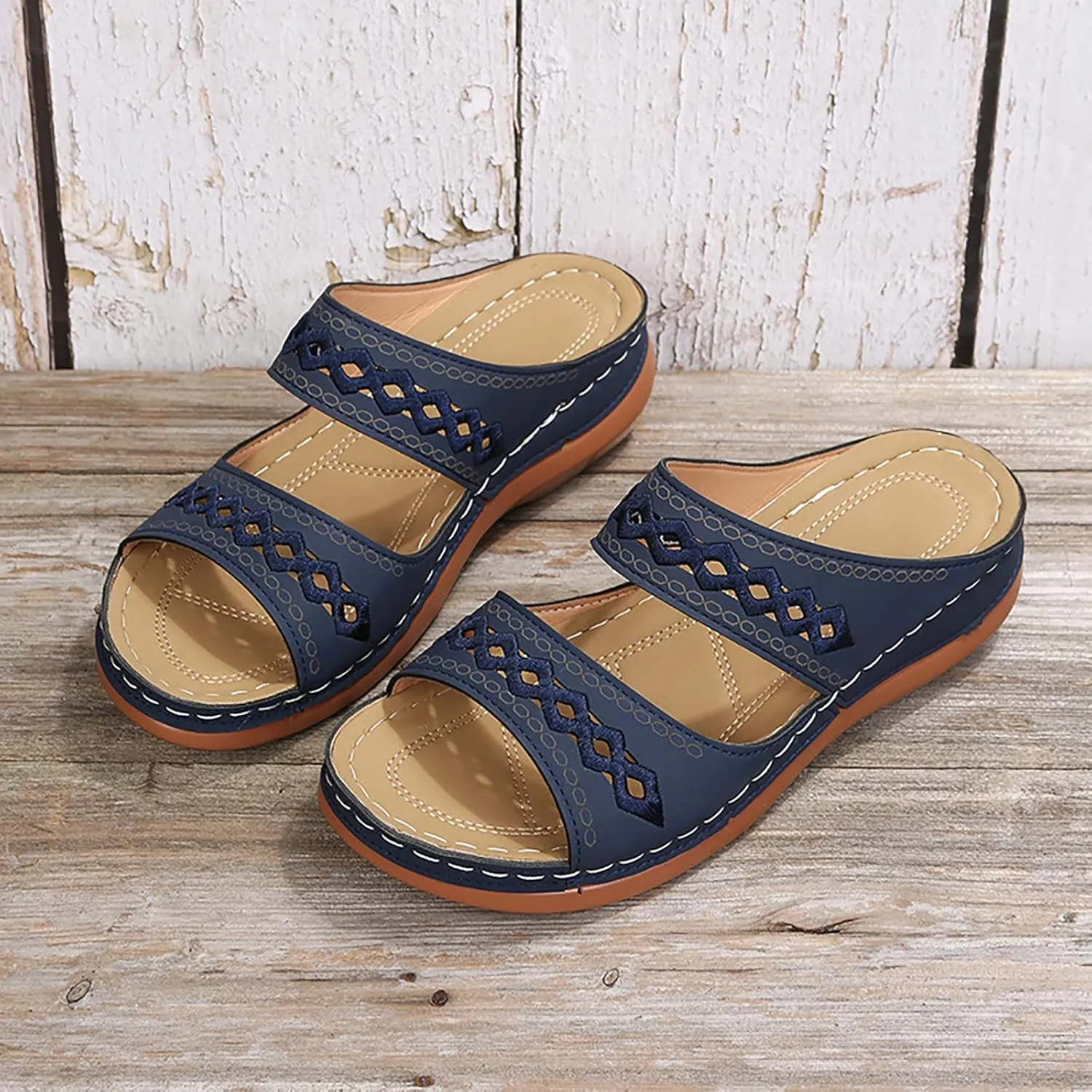 Women's Sandals Summer Outdoor Camping Walking Beach Sandals Orthopedic Sandals Women's Platform Wedge Sandals