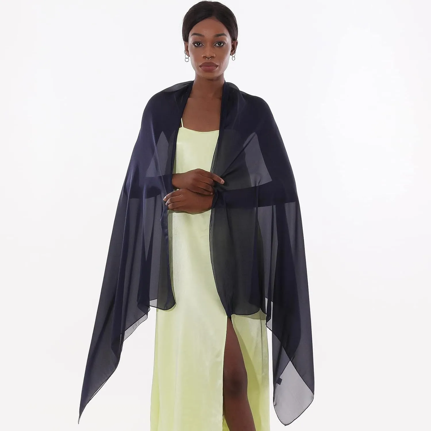 Womens Scarf Pashmina Shawls and Wraps for Evening Dresses Like Chiffon Silk Scarf for Bridal Wedding