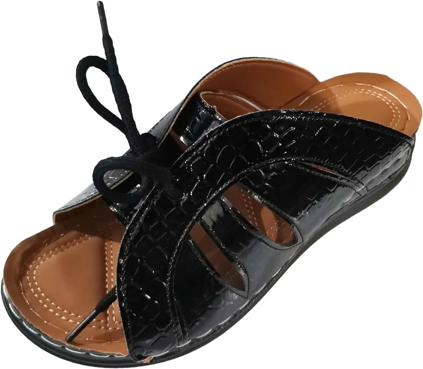 Women's Temperament Platform Sandals Comfortable Outdoor Walking Sandal Orthopedic Sandals with Arch Support