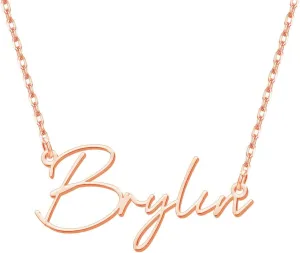 Yoke Style Custom Name Necklace for Women, Customized Nameplate Necklace Dainty Personalized Jewelry Gifts for Girlfriend, Mom